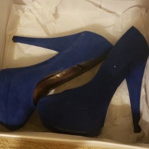 Blue heels